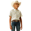 ARIAT CHRISTOPHER CLASSIC MINT PRINT - KIDS BOYS SHIRT - 10054783