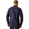 ARIAT CORDELL FITTED NAVY PRINT - MENS SHIRT  - 10054804