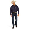 ARIAT CORDELL FITTED NAVY PRINT - MENS SHIRT  - 10054804