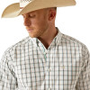 ARIAT COOPER PRO SERIES WHITE PLAID - MENS SHIRT  - 10054823