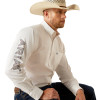 ARIAT TEAM LOGO TWILL WHITE KHAKI - MENS SHIRT  - 10055286