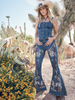 WRANGLER WILDFLOWER BELL BOTTOM - LADIES JEANS  - 112368245
