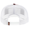 HOOEY MAROON WHITE 5 PANEL TRUCKER - HATS CAP  - 2561T-MAWH