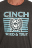 CINCH TRIED AND TRUE CHARCOAL PRINT - MENS TEE  - MTT1690663