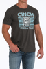 CINCH TRIED AND TRUE CHARCOAL PRINT - MENS TEE  - MTT1690663