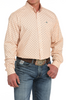 CINCH ORANGE GEOMETRIC PRINT - MENS SHIRT  - MTW1105884