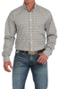 CINCH WHITE LS PRINT - MENS SHIRT  - MTW1105895