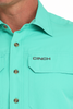 CINCH ARENAFLEX RIPSTOP TURQUOISE - MENS SHIRT  - MTW1723001
