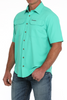 CINCH ARENAFLEX RIPSTOP TURQUOISE - MENS SHIRT  - MTW1723001