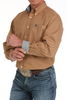CINCH ORANGE GEOMETRIC PRINT - MENS SHIRT  - MTW1105886