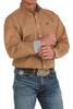 CINCH ORANGE GEOMETRIC PRINT - MENS SHIRT  - MTW1105886