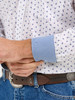 WRANGLER GEORGE STRAIT WHITE BLUE PRINT - MENS SHIRT  - 112365376