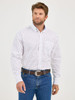 WRANGLER GEORGE STRAIT WHITE BLUE PRINT - MENS SHIRT  - 112365376