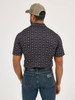 WRANGLER LONGHORN BLACK PRINT - MENS POLO  - 112366980