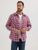 WRANGLER RETRO SNAP CHERRY RED PLAID - MENS SHIRT  - 112365832