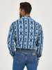 WRANGLER CHECOTAH SOUTHWESTERN BLUE - MENS SHIRT  - 112365889