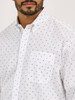 WRANGLER GEORGE STRAIT WHITE PRINT - MENS SHIRT  - 112365380