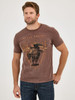 WRANGLER RIDE OF LIFE BROWN TEE - MENS TEE  - 112361859
