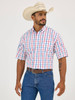 WRANGLER GEORGE STRAIT BLUE RED PLAID - MENS SHIRT  - 112365408