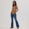 WRANGLER BANDANA DIAMOND TANK BROWN - LADIES TEE  - 112362283