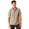 ARIAT MAXIMO MODERN FIT KHAKI PRINT - MENS SHIRT  - 10058982