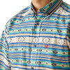 ARIAT DENZEL CLASSIC BLUE AZTEC - MENS SHIRT  - 10051492