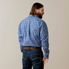 ARIAT PRO LONNIE FITTED BLUE PLAID - MENS SHIRT  - 10043801