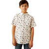 ARIAT WESTSCOTT CLASSIC WHITE PRINT - KIDS BOYS SHIRT - 10058722