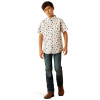 ARIAT WESTSCOTT CLASSIC WHITE PRINT - KIDS BOYS SHIRT - 10058722