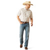 ARIAT WESTSCOTT CLASSIC WHITE PRINT - MENS SHIRT  - 10058748