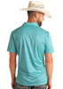 ROCK & ROLL GEO PEACOCK PRINT - MENS POLO  - BM51T05999
