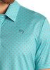 ROCK & ROLL GEO PEACOCK PRINT - MENS POLO  - BM51T05999