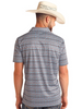 ROCK & ROLL AZTEC PRINTED POLO BLUE - MENS POLO  - BM51T05995