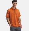 UNDER ARMOUR BURNISHED ORANGE TECH - MENS POLO  - 1290140-724