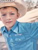WRANGLER BOYS LOGO BLUE PRINT - KIDS BOYS SHIRT - 112365841
