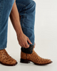 TECOVAS EMMIT II SUNSET TAN OSTRICH - BOOT MENS WESTERN - M10095SMD
