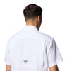 COLUMBIA PFG BACKWATER WHITE - MENS SHIRT  - 2121281100