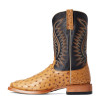 ARIAT GALLUP TAN FULL QUILL OSTRICH - BOOT MENS WESTERN - 10034082