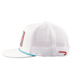 LAZY J RANCH WEAR WHITE ROUND PEN CLASSIC ROPE - HATS CAP  - WHTWHT4-RP-RWB