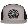 LAZY J RANCH WEAR SILVER &BLACK  ARROWHEAD PATCH - HATS CAP  - SILBLK4ARR