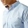 ARIAT WF FITTED DONTE BLUE PRINT - MENS SHIRT  - 10058987