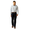 ARIAT WF FITTED DEZMOND BLUE PRINT - MENS SHIRT  - 10058988