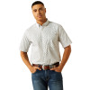 ARIAT SHAWN CLASSIC FIT WHITE PRINT - MENS SHIRT  - 10059014