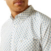 ARIAT SHAWN CLASSIC FIT WHITE PRINT - MENS SHIRT  - 10059014