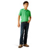 ARIAT TEK POLO IRISH GREEN - KIDS BOYS POLO - 10058806