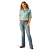 ARIAT VENTTEK BLUE PAISLEY FLORAL - LADIES SHIRT  - 10058801