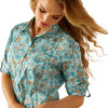 ARIAT VENTTEK BLUE PAISLEY FLORAL - LADIES SHIRT  - 10058801