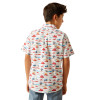 ARIAT SCOUT WHITE CLASSIC FIT PRINT - KIDS BOYS SHIRT - 10058703