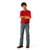 ARIAT ETCHED BUFFALO REDLINE - KIDS BOYS TEE - 10059050