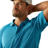 ARIAT AC HAWAIIAN SURF BLUE - MENS POLO  - 10058809